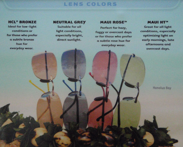 Maui Jims Lens Colors